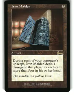 Magic The Gathering - Urza's Legacy Iron Maiden 127 Rare 1999 - Image 1