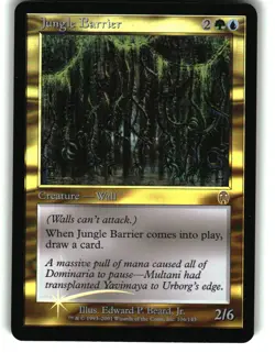 Magic the Gathering - Apocalypse Jungle Barrier 2001 106 Uncommon Foil - Image 1
