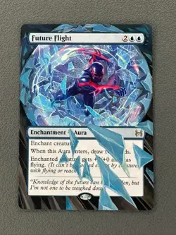 Future Flight MTG Marvel's Spider-Man Eternal Hand Painted Extended Altered Art - Image 1