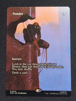 Magic The Gathering Marvel Spiderman Ponder Borderless - Image 1