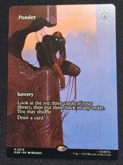 Magic The Gathering Marvel Spiderman Ponder Borderless - Image 2