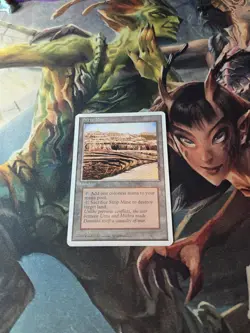 Magic the Gathering Strip Mine 4th Edition - Image 1