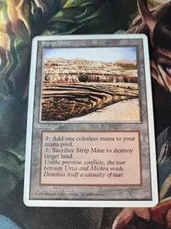 Magic the Gathering Strip Mine 4th Edition - Image 2