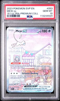 PSA 10 2023 POKEMON SVP EN-SV BLACK STAR PROMO #053 MEW ex 151 UPC - Image 1