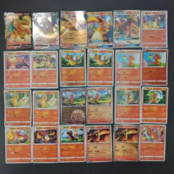 Pokemon TCG Charizard Charmander Charmeleon Master Ball Holo Lot* 24 FM - Image 1