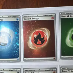 SWIRLS 🌀 Pokemon 151 Basic Energy Cosmo Holo Full Set Of (8) SVE 001-008 - Image 4