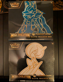 Pokemon Center Mega Evolution Gardevoir & Lucario ETB Elite Trainer Box Set of 2 - Image 1