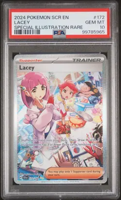 PSA 10 Lacey Special Illustration #172 2024 Pokemon Stellar Crown 106459310 - Image 1