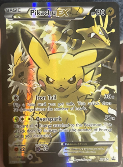Full Art - Pikachu EX Pokemon XY Black Star Promo #XY124 - Image 1