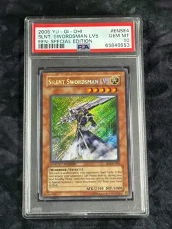 PSA 10 Silent Swordsman LV5 EEN-ENSE4 Secret Rare Promo *6953 Yugioh - Image 1