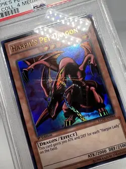 2013 Yugioh Harpie's Pet Dragon LCJW-EN086 Ultra Rare PSA 9 MINT 1ST EDITION - Image 3