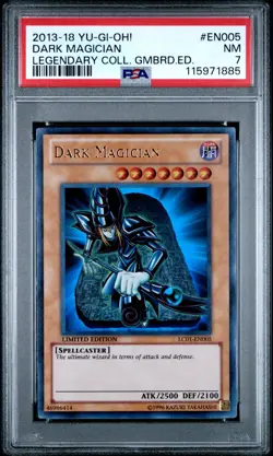 2013-2018 YU-GI-OH! LEGEND COLLECTION GAMEBOARD ED #EN005 DARK MAGICIAN PSA 7 - Image 1
