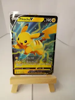 Pikachu V SWSH063 - Black Star Promo - Ultra Rare Pokemon Card - Near Mint (NM) - Image 1
