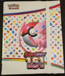 New/Mint Pokemon TCG Card Game Scarlet & Violet 151 MEW BINDER ONLY 20 Page Book - Image 1