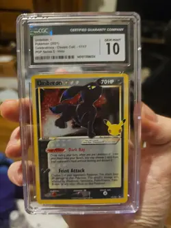 Umbreon Pokemon Celebrations Classic Collection CGC 10 Gem Mint Card - Image 1