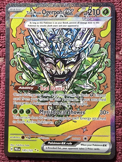 Pokemon TCG Teal Mask Ogerpon EX Prismatic Evolutions Card 145/131 SIR MINT - Image 1