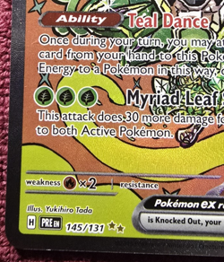Pokemon TCG Teal Mask Ogerpon EX Prismatic Evolutions Card 145/131 SIR MINT - Image 5