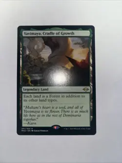 MTG Yavimaya, Cradle of Growth Modern Horizons 2 Regular Rare Card 261/303 - Image 1