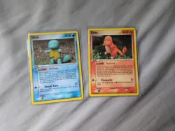 Pokemon TCG Non-Holo Ditto Card, Squirtle, Charmander - Image 1