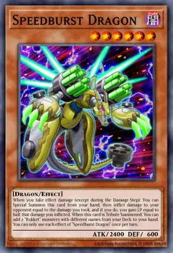 Speedburst Dragon - SAST-EN006 Rare | Yu-Gi-Oh! Card - Image 1