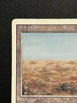 SCRUBLAND dual land Revised Magic the Gathering MTG MP - Image 2