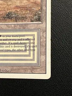 SCRUBLAND dual land Revised Magic the Gathering MTG MP - Image 4