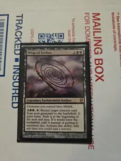 MTG Whip of Erebos - Theros Moderately Played English In Protector Sleeve NM - Image 1