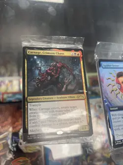 Prerelease Foil PROMO Lot Magic The Gathering MTG Spiderman Carnage Venom Sealed - Image 2