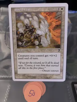 Magic the Gathering MTG Shield Wall (44) Seventh Edition LP - Image 1
