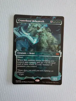 Craterhoof Behemoth Showcase Ghost Foil Tarkir: Dragonstorm - Image 1