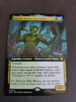 Jackal, Genius Geneticist X1 EXTENDED ART-NM/M- Marvel's Spider-Man MTG - Image 1