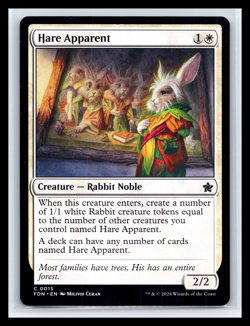 MTG Hare Apparent Foundations Regular Non-Foil Near Mint #015 Magic TCG CCG - Image 1