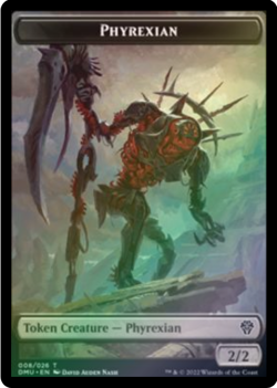 Sand Warrior/Phyrexian FOIL Token 020/026 Dominaria United Commander MTG - Image 2