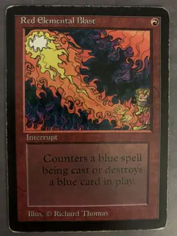 Red Elemental Blast - Beta - Magic the Gathering - MTG -PLD - Image 1