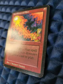 Red Elemental Blast MTG Beta - Clipped corners - Damaged - Image 4