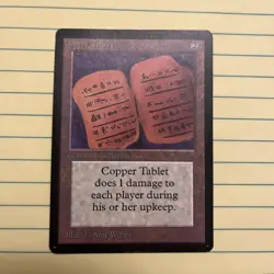 Magic the Gathering Copper Tablet Beta MTG - Image 1