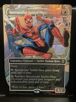 Spectacular Spider-Man FOIL BORDERLESS #14 NM/M MTG Spiderman Magic Card - Image 1