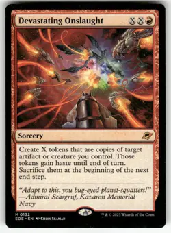 DEVASTATING ONSLAUGHT #132 (RARE) MTG EDGE OF ETERNITIES - Image 1