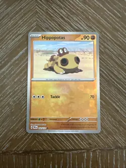 Pokemon Prismatic Evolutions Hippopotas Master Ball #052/131 - Image 1