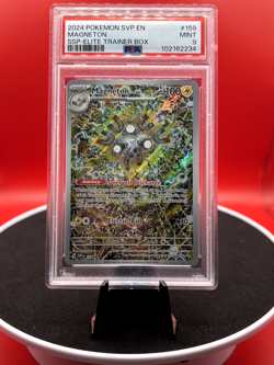 2024 POKEMON SVP EN-SV BLACK STAR PROMO #159 MAGNETON PSA 9 - Image 1