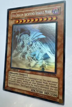 Red Dragon Archfiend Assault Mode CRMS-EN004 Ghost Rare 1st Edition Yugioh NM - Image 2