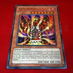Yu-Gi-Oh! TCG - Lava Golem SDMA-EN014 Ultra Rare 1st Edition! - Image 1