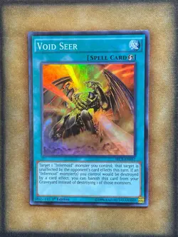 Yugioh Void Seer SECE-EN057 Super Rare 1st Ed LP - Image 1