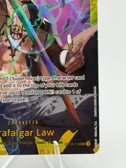 One Piece CCG Trafalgar Law Royal Blood Foil Card OP10-119 - Image 4
