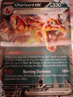 Charizard ex 054/091 Lenticular Jumbo Card Holo - Image 1