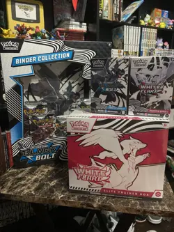 Pokemon Trading Card Game Black Bolt White Flare product lot - Image 1