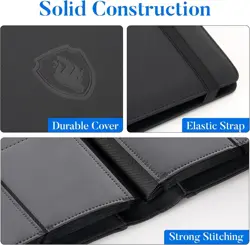 "Premium 9 Pocket Card Binder for 540 Cards, PU Cover Trading Card Binder, Sturd - Image 5