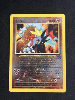 Entei 34/53 Wotc Promo Reverse Holo Pokemon vintage card SWIRL - Image 1