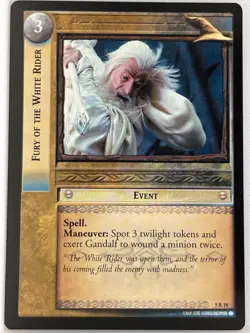 LORD OF THE RINGS TCG HELM'S DEEP RARE CARD 5R18 FURY OF THE WHITE RIDER lp - Image 1