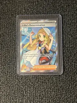 Lillie's Determination SAR 169/132 Pokemon Card Mega Evolution Full Art Trainer - Image 1